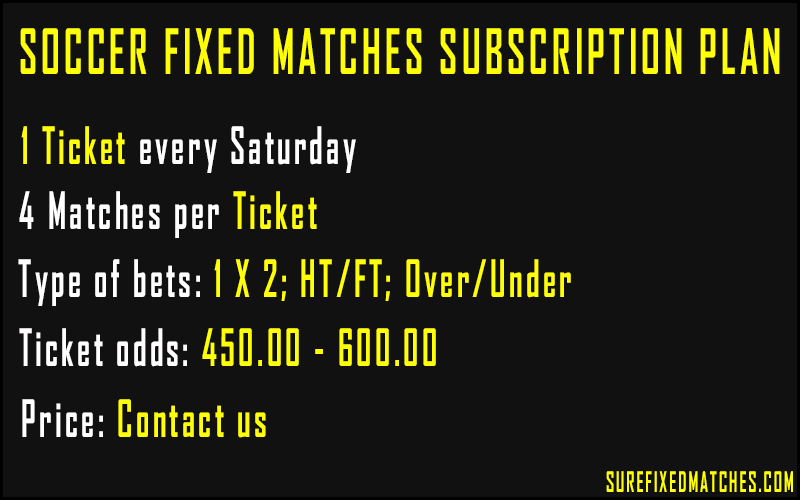 soccer fixed matches
